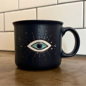 BOGO Navy Blue Ceramic Mug with Eye Design